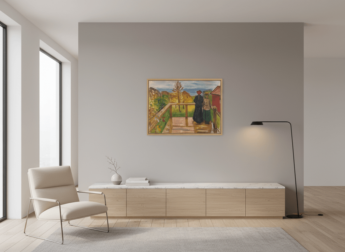 Auf der Veranda | Edvard Munch