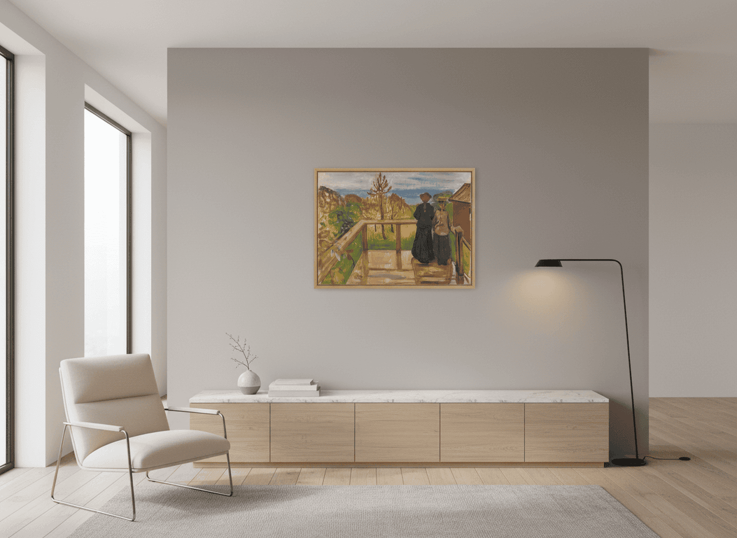 Auf der Veranda | Edvard Munch