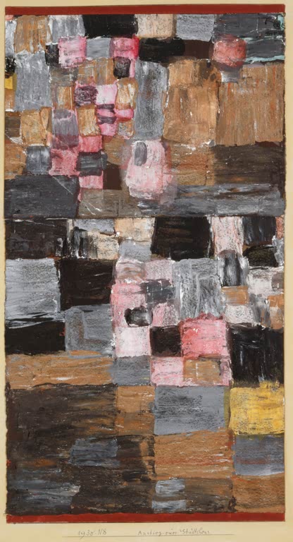 Kunstdruck „Aufstieg einer Kleinstadt“ von Paul Klee, handgefertigt in Deutschland