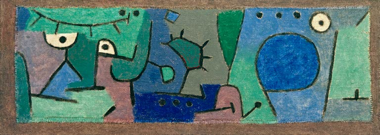 Kunstdruck „Augen in der Landschaft“ von Paul Klee, handgefertigt in Deutschland