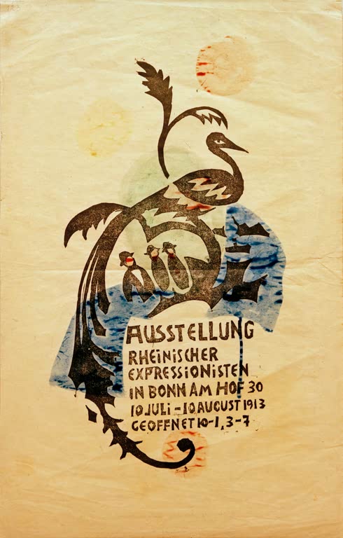 Kunstdruck des Werks „Ausstellung Rheinischer Expressionisten II,...“ von August Macke. Hochwertig in Deutschland von Hand gefertigt, erhältlich als Leinwand oder Poster und optional gerahmt.
