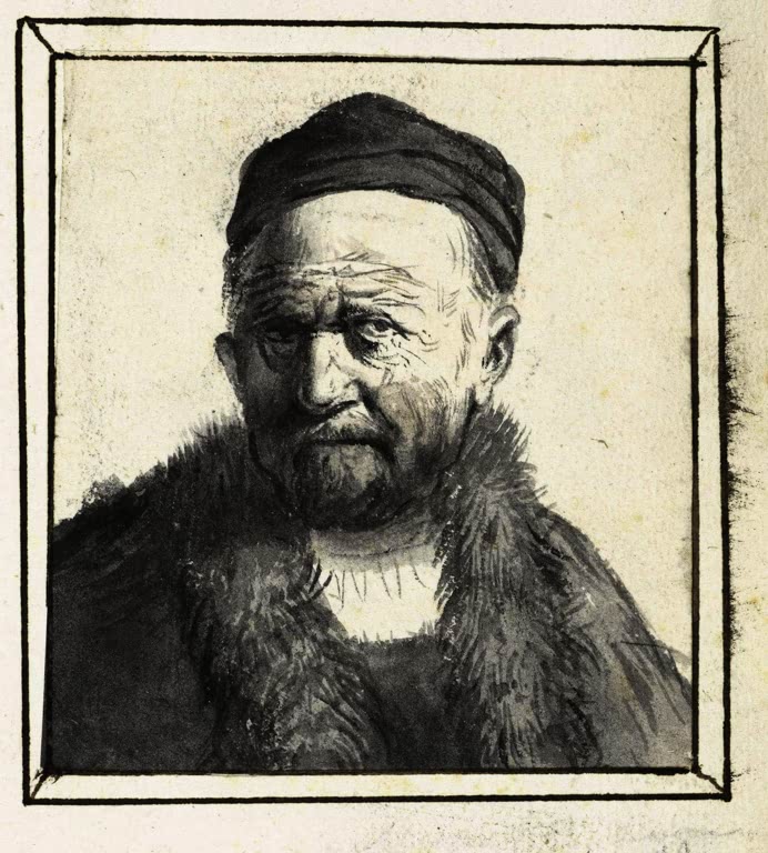 Kunstdruck „Büste eines Mannes“ von Rembrandt van Rijn