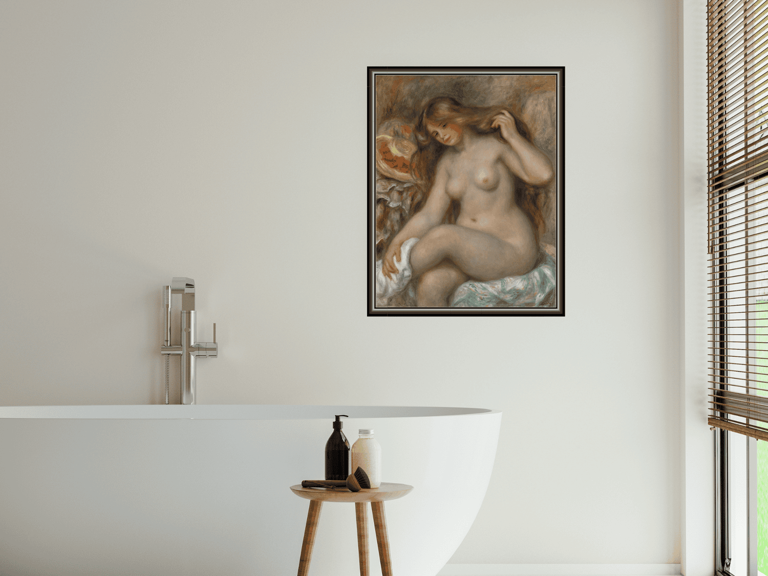 Badende mit blondem, offenem Haar | Pierre-Auguste Renoir