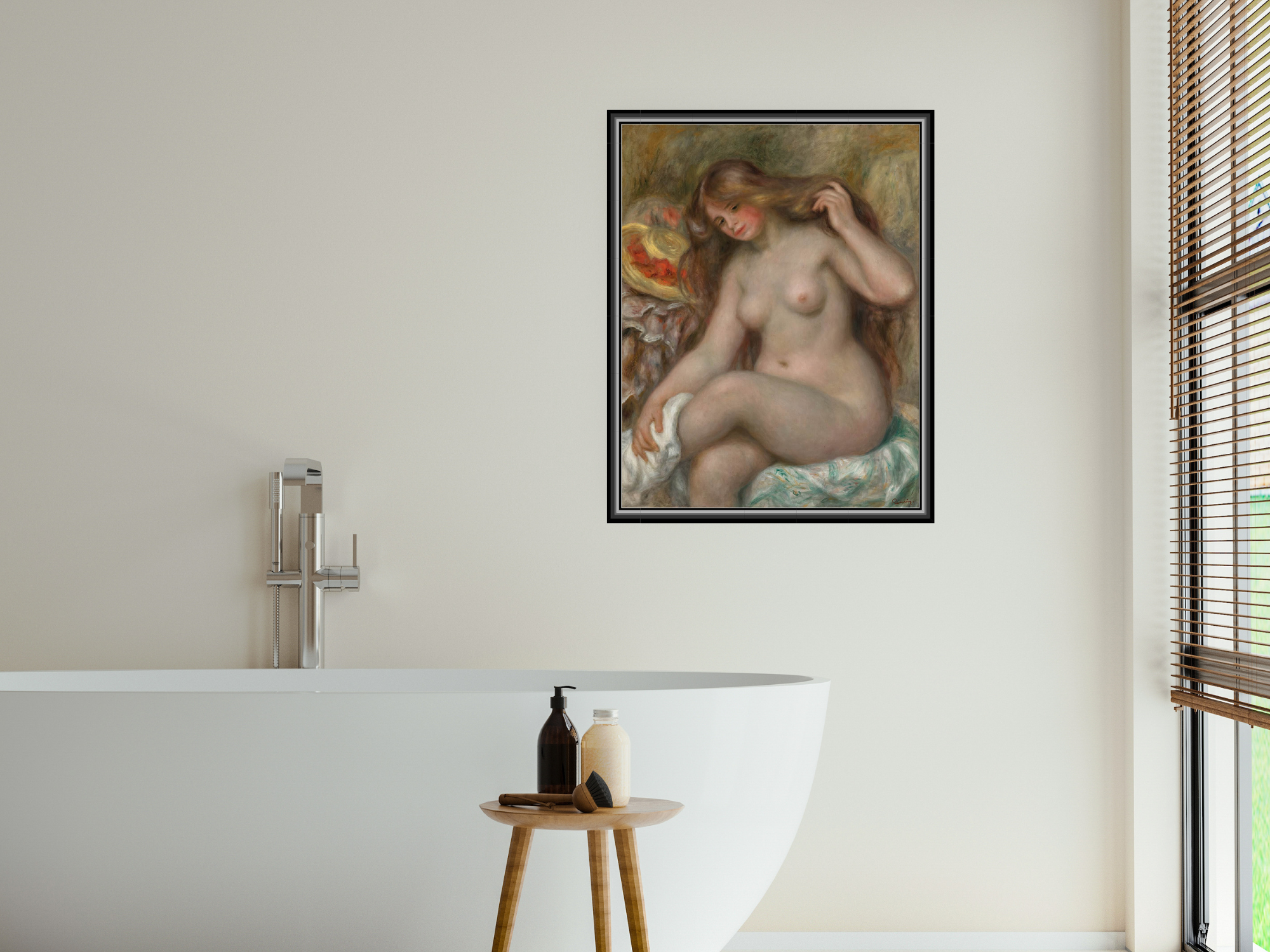 Badende mit blondem, offenem Haar | Pierre-Auguste Renoir