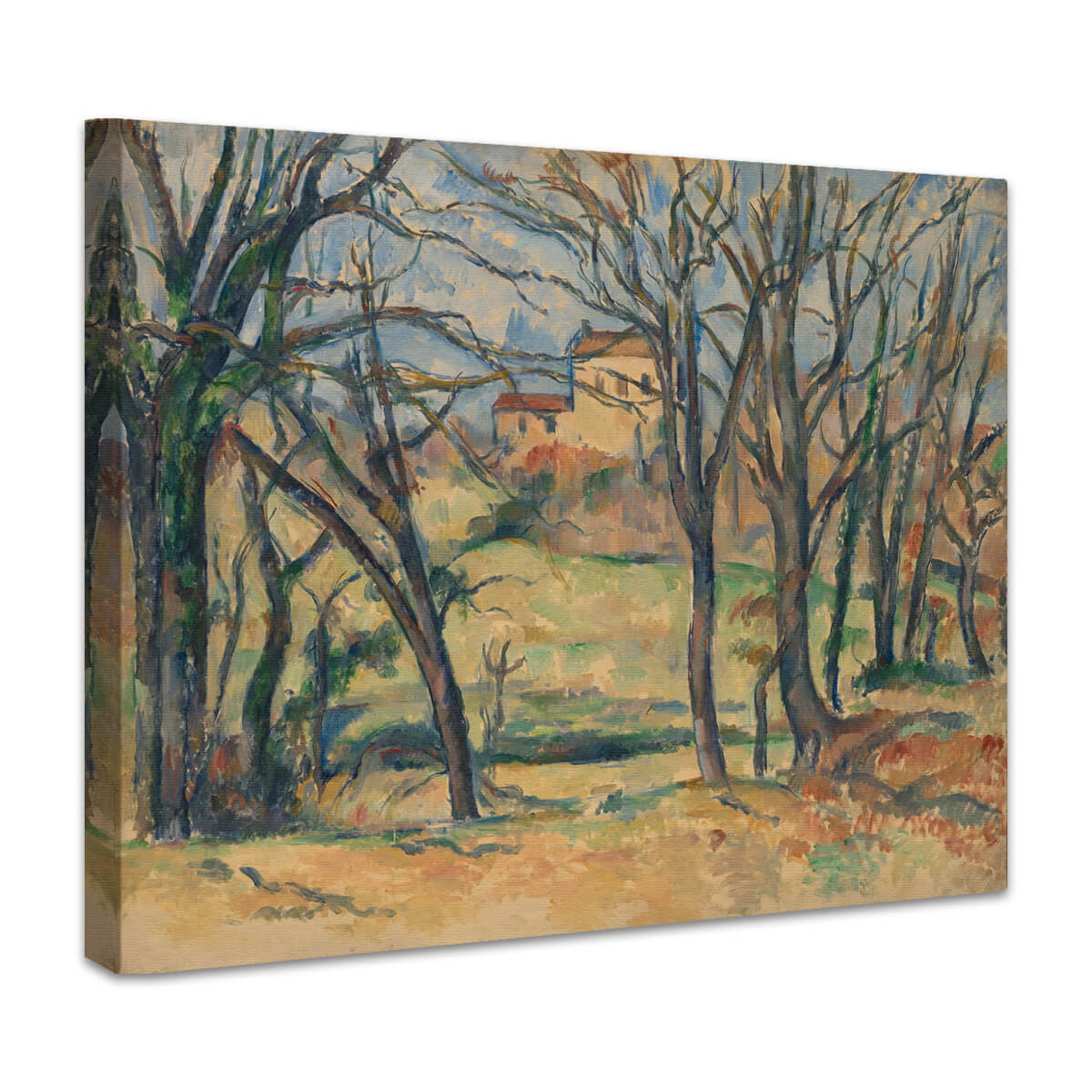 Bäume und Häuser in der Nähe des Jas de Bouffan | Paul Cézanne