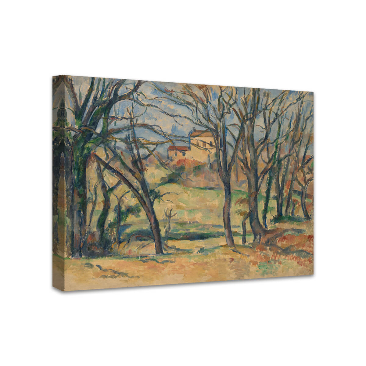 Bäume und Häuser in der Nähe des Jas de Bouffan | Paul Cézanne