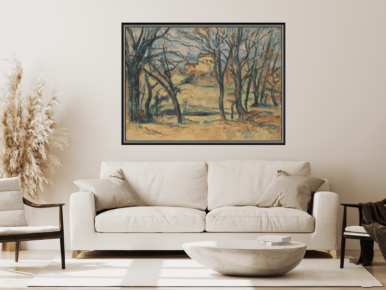 Bäume und Häuser in der Nähe des Jas de Bouffan | Paul Cézanne