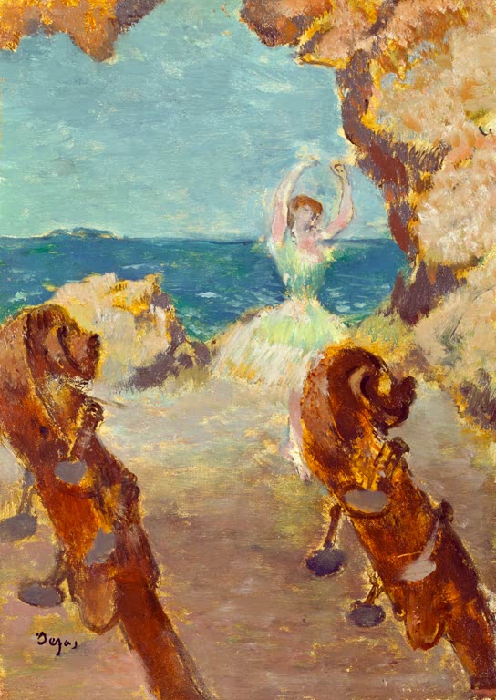 Kunstdruck des Gemäldes „Ballettänzerin“ von Edgar Degas, detailgetreu als Kunstdruck umgesetzt und in Deutschland von Hand gefertigt.
