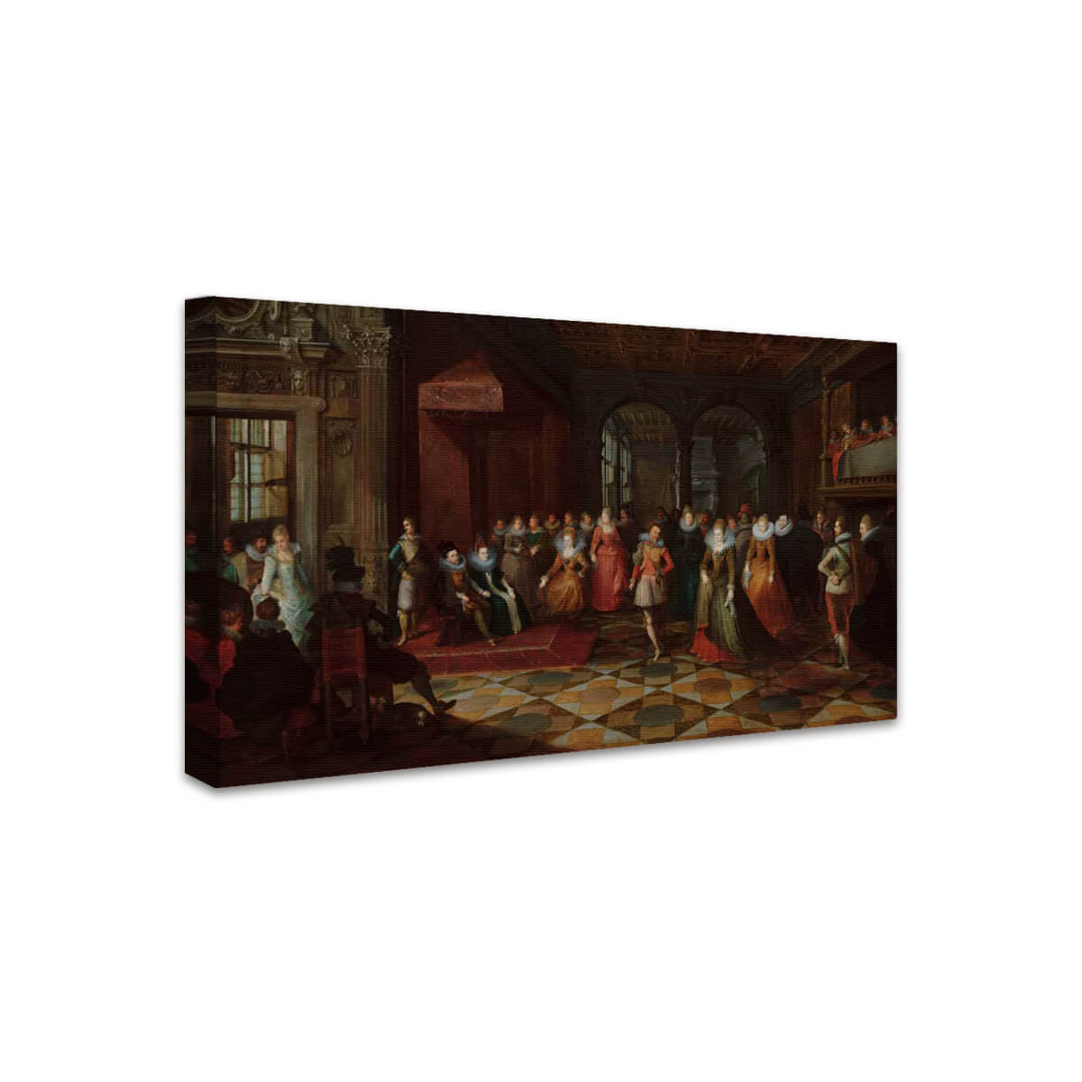 Ballsaalszene an einem Hof in Brüssel | Paul Vredeman de Vries