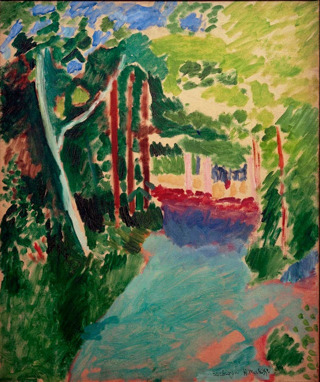 Kunstdruck von Barbizon von Henri Matisse, als Leinwand oder Poster erhältlich, optional gerahmt, in Deutschland per Hand gefertigt.