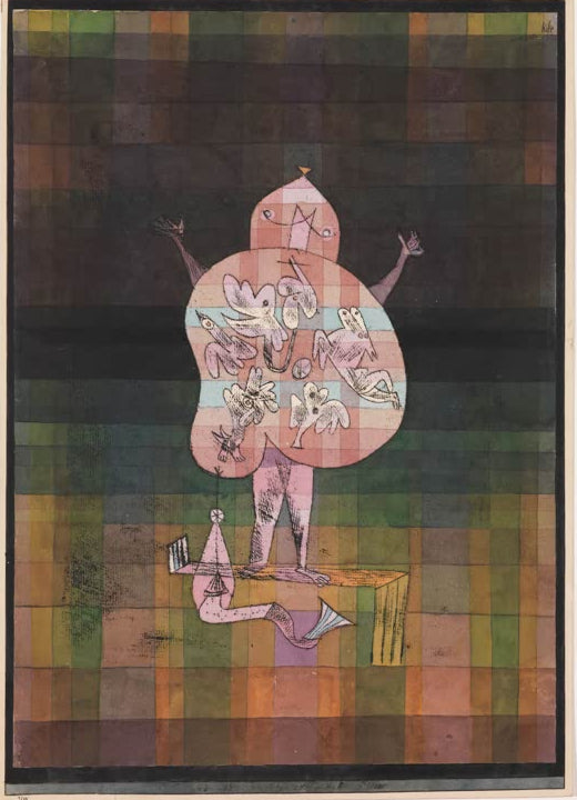 Kunstdruck „Bauchredner und Rufer im Moor“ von Paul Klee