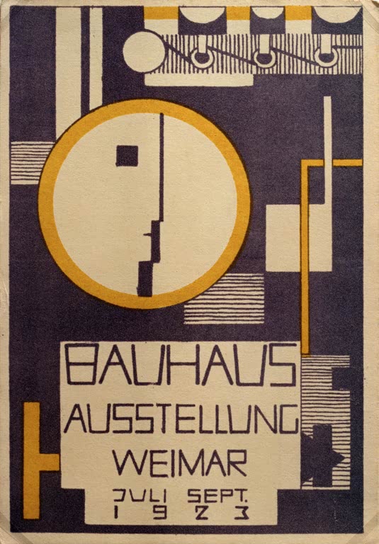 Kunstdruck Bauhaus Austellung Weimar Juli Sept. 1923 von Rudolf Baschant