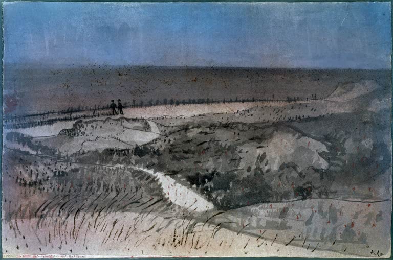 Kunstdruck „Befestigte Düne auf Baltrum“ von Paul Klee, handgefertigt in Deutschland