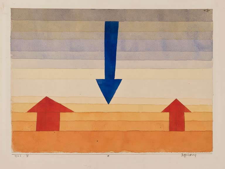 Kunstdruck „Begrüßung“ von Paul Klee