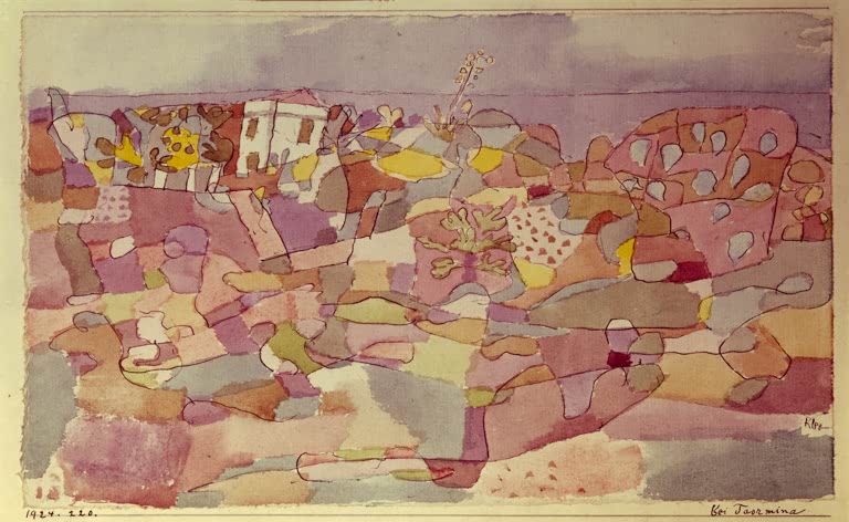 Kunstdruck „Bei Taormina“ von Paul Klee, handgefertigt in Deutschland