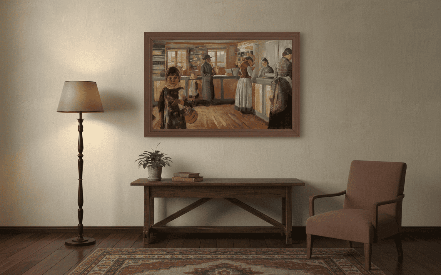 Beim Dorfkrämer in Vrengen | Edvard Munch