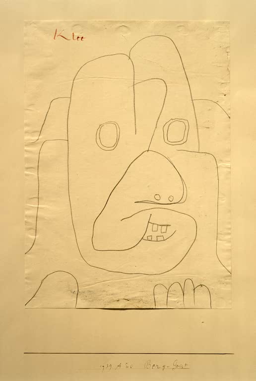 Kunstdruck „Berg-Geist“ von Paul Klee, handgefertigt in Deutschland