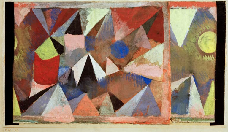 Kunstdruck „Berglandschaft“ von Paul Klee

