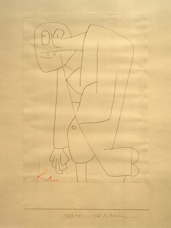 Kunstdruck „Berliner Hintern“ von Paul Klee, handgefertigt in Deutschland