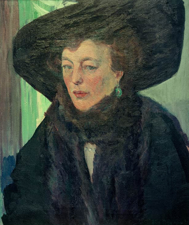 Bertha Stoop von Ida Gerhardi als hochwertiger Kunstdruck eines ausdrucksstarken Damenporträts