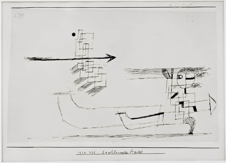 Kunstdruck „Beschleunigter Apostel“ von Paul Klee, handgefertigt in Deutschland