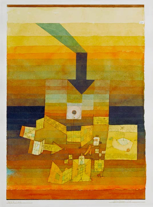 Kunstdruck „Betroffener Ort“ von Paul Klee, handgefertigt in Deutschland