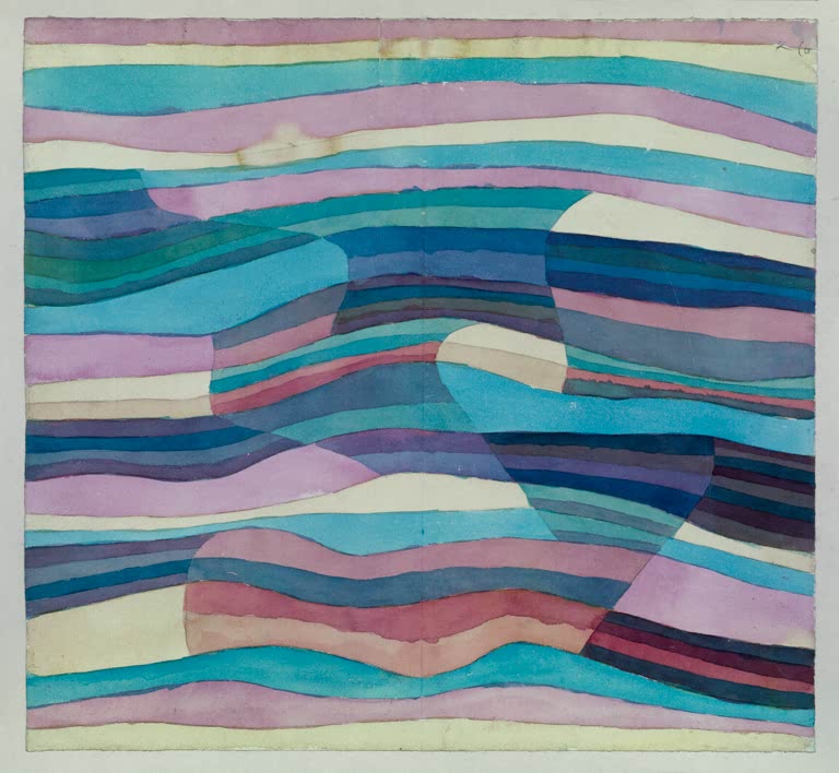 Kunstdruck „Bewegte Schwellen“ von Paul Klee