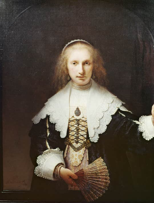 Kunstdruck „Bildnis der Agatha Bas“ von Rembrandt van Rijn