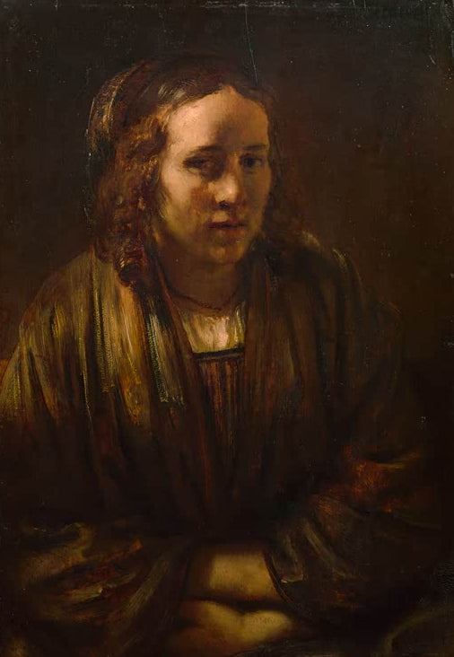 Kunstdruck Bildnis der Hendrickje Stoffels von Rembrandt van Rijn