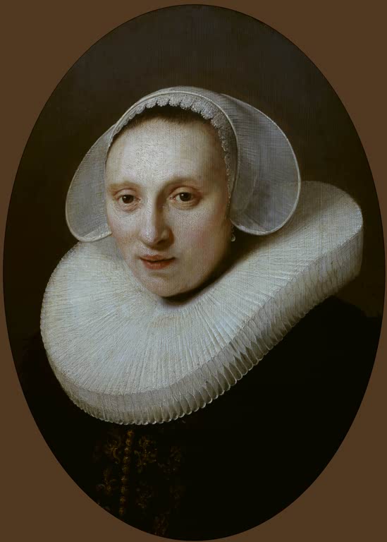 Kunstdruck Bildnis der Neeltgen Cornelia Pronck, Ehefrau des Kaufmanns, von Rembrandt van Rijn

