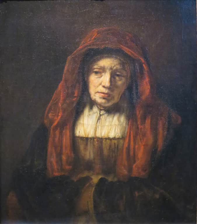 Kunstdruck Bildnis einer alten Frau von Rembrandt van Rijn