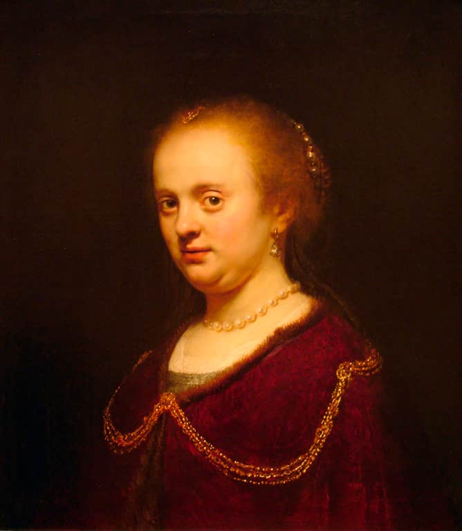 Kunstdruck „Bildnis einer jungen Frau“ von Rembrandt van Rijn