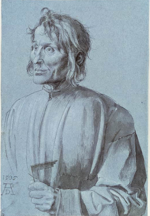 Kunstdruck des Gemäldes „Bildnis eines Baumeisters“ von Albrecht Dürer. Hochwertiger Fine-Art-Druck, in Deutschland per Hand gefertigt, erhältlich auf Leinwand oder als Poster.