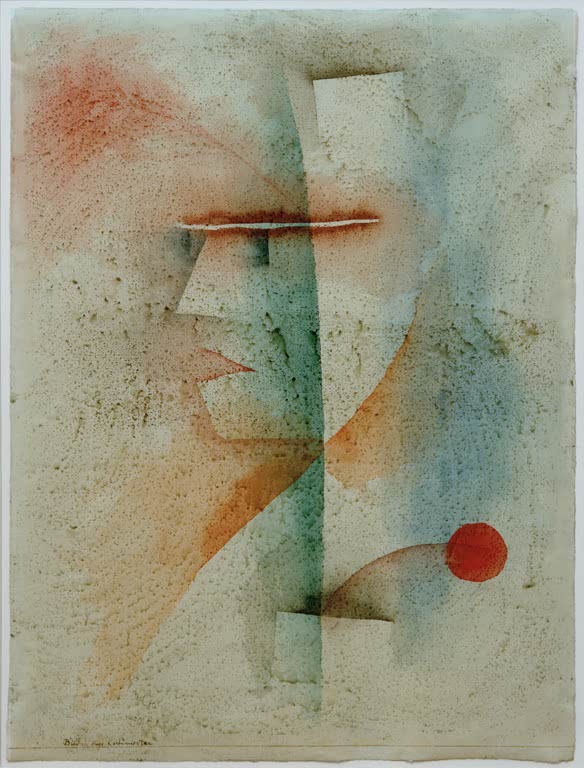 Kunstdruck „Bildnis eines Konstümierten“ von Paul Klee