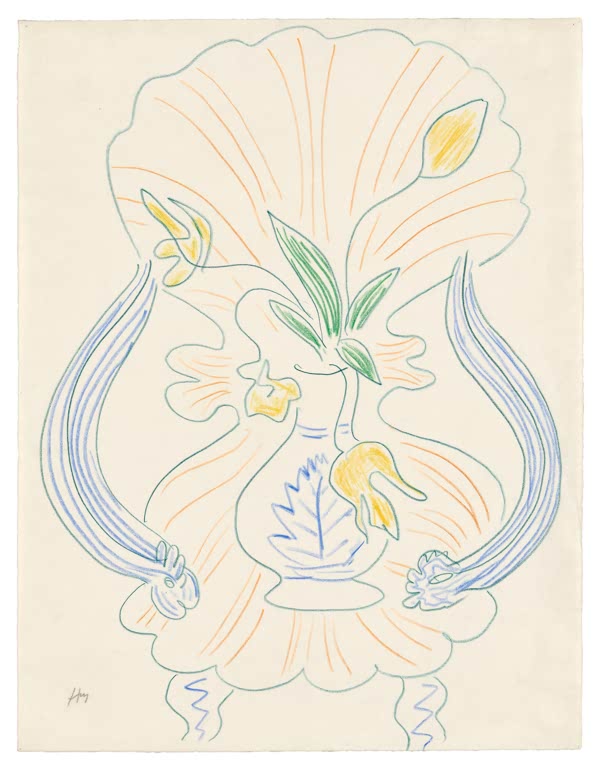 Kunstdruck „Blaue Vase auf einem venezianischen Sessel“ von Henri Matisse, handgefertigt in Deutschland
