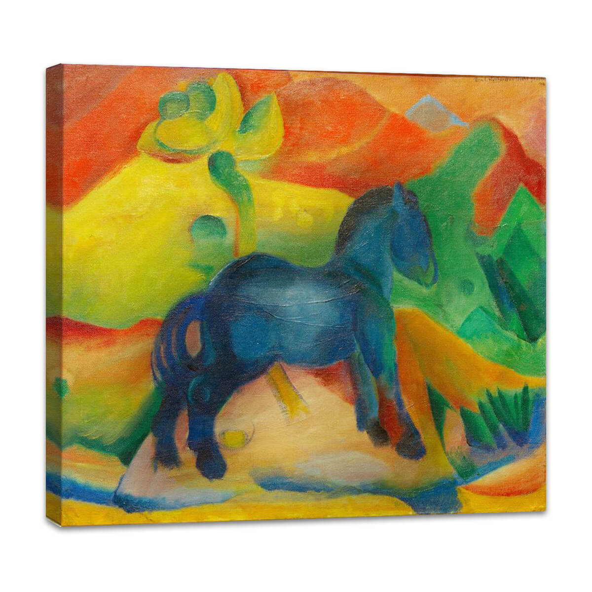 Blaues Pferdchen, Kinderbild | Franz Marc