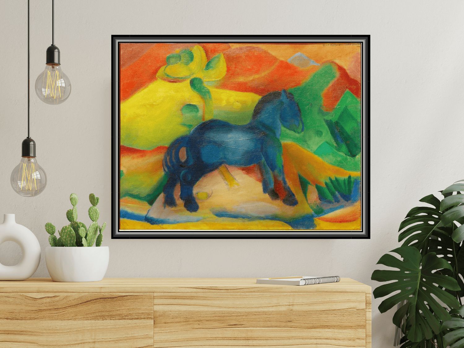 Blaues Pferdchen, Kinderbild | Franz Marc