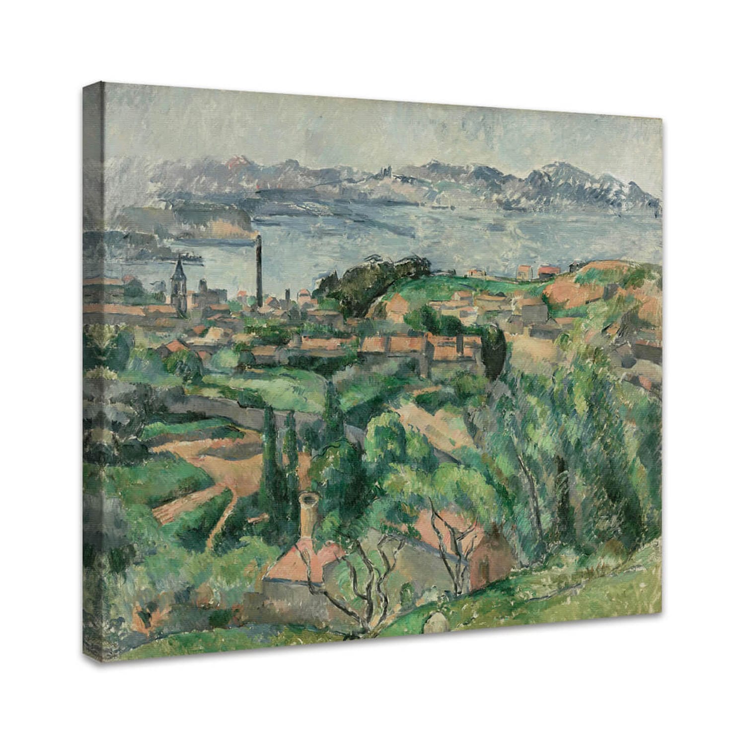 Blick auf die Bucht von Marseille mit dem Dorf Saint-Henri | Paul Cézanne
