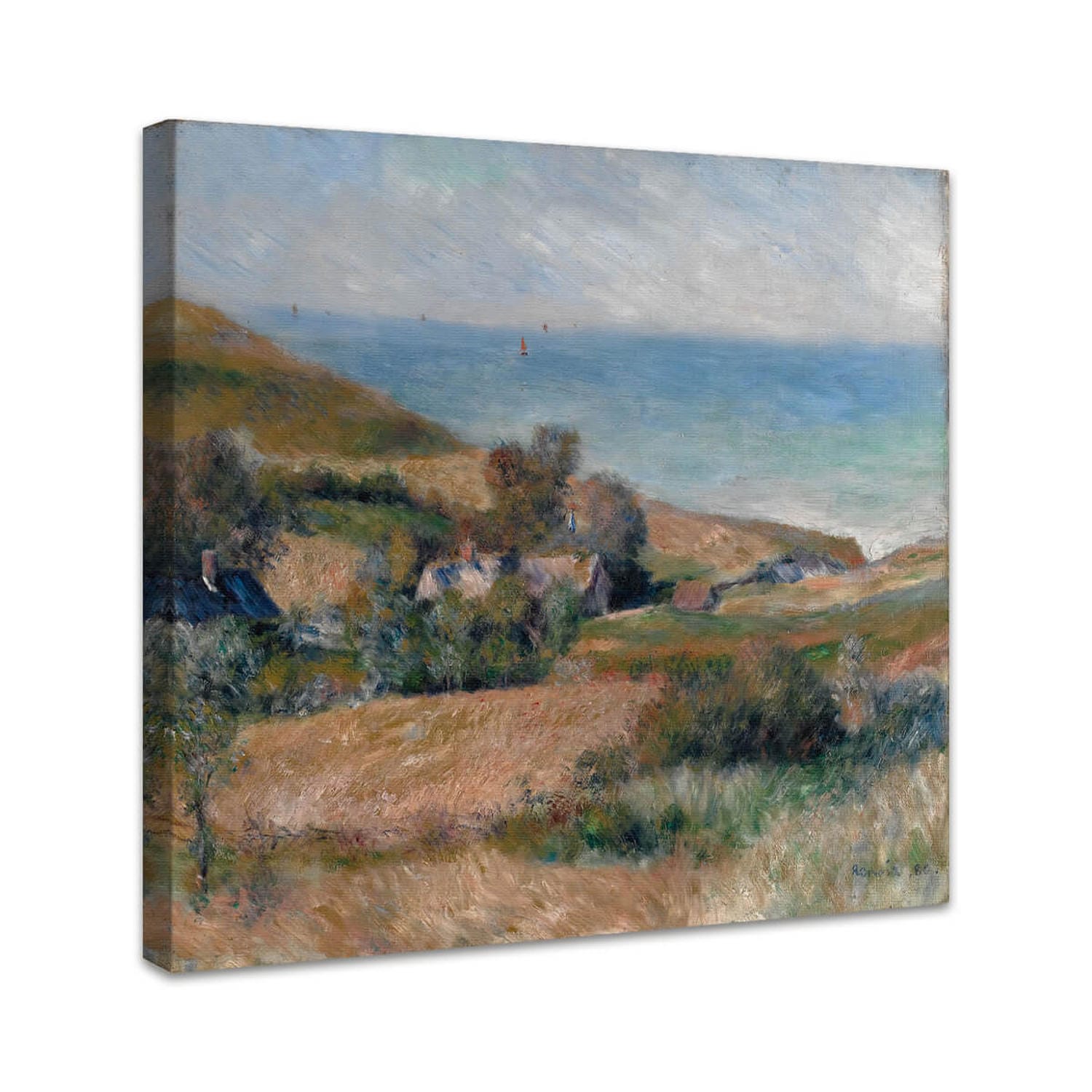 Blick auf die Küste bei Wargemont in der Normandie | Pierre-Auguste Renoir