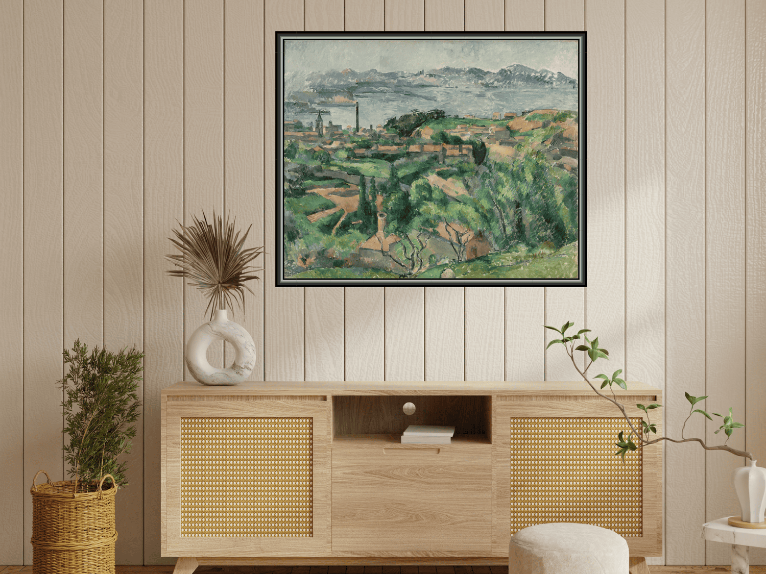 Blick auf die Bucht von Marseille mit dem Dorf Saint-Henri | Paul Cézanne