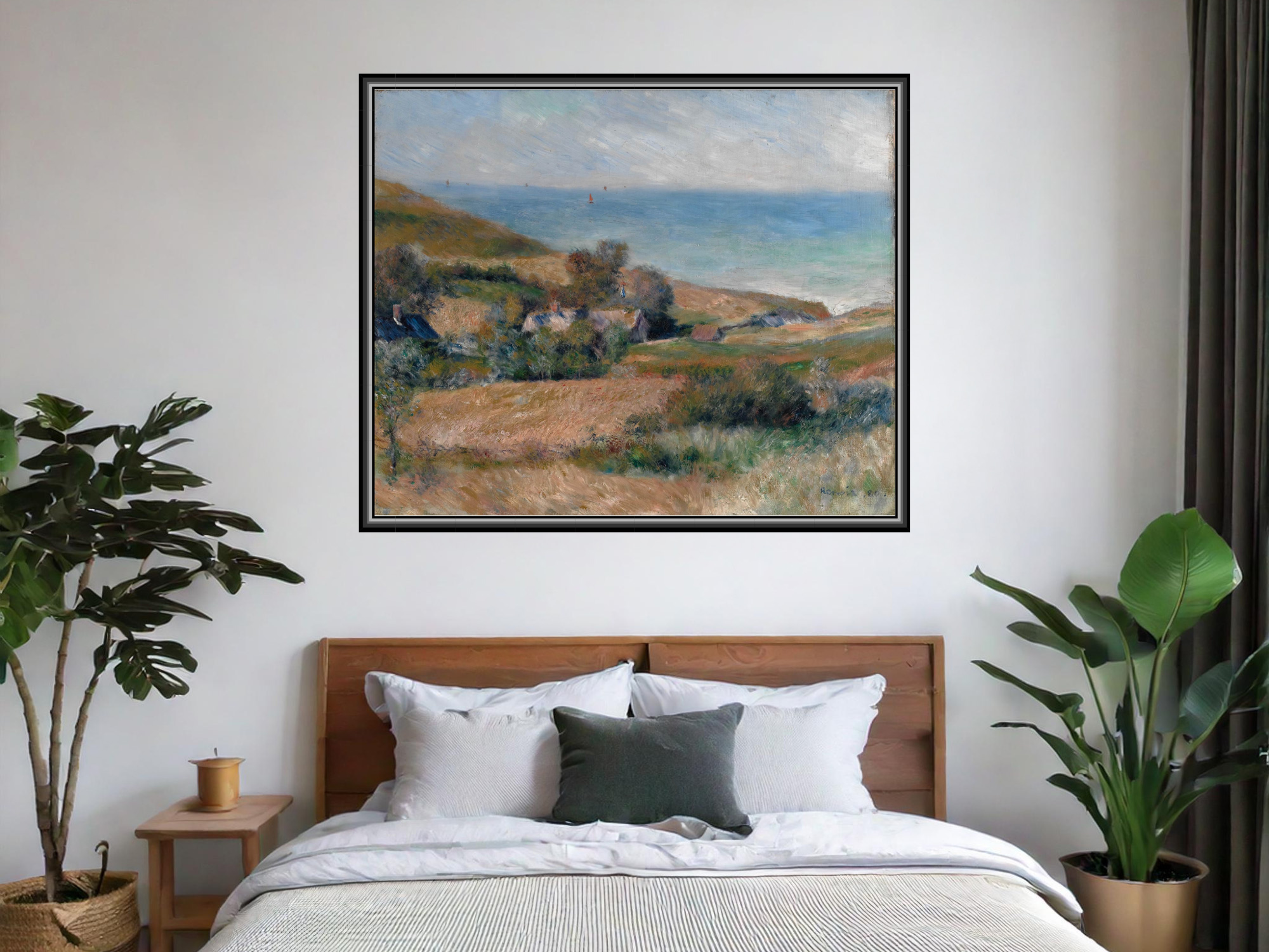 Blick auf die Küste bei Wargemont in der Normandie | Pierre-Auguste Renoir