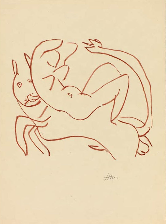 Kunstdruck „Blütenlese der Liebe von Ronsard“ von Henri Matisse, handgefertigt in Deutschland