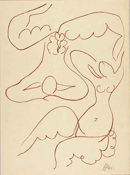 Kunstdruck „Blütenlese der Liebesgedichte von Ronsard 3“ von Henri Matisse, handgefertigt in Deutschland