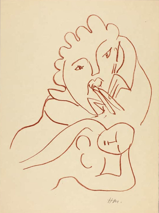 Kunstdruck „Blütenlesen der Liebesgedichte von Ronsard“ von Henri Matisse, handgefertigt in Deutschland