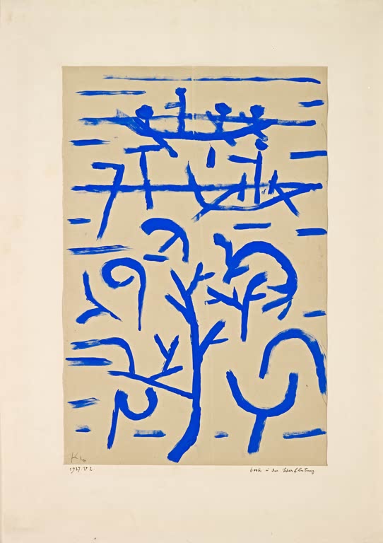 Kunstdruck „Boote in der Flut“ von Paul Klee