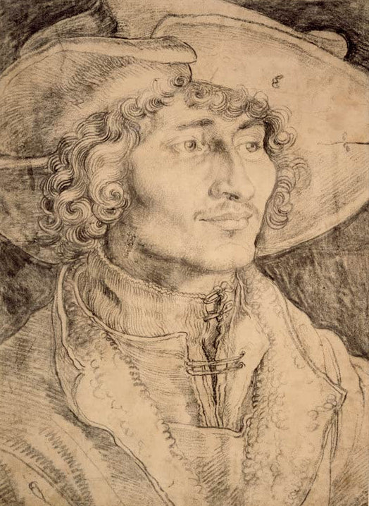 Kunstdruck „Brustbild eines jungen Mannes“ von Albrecht Dürer