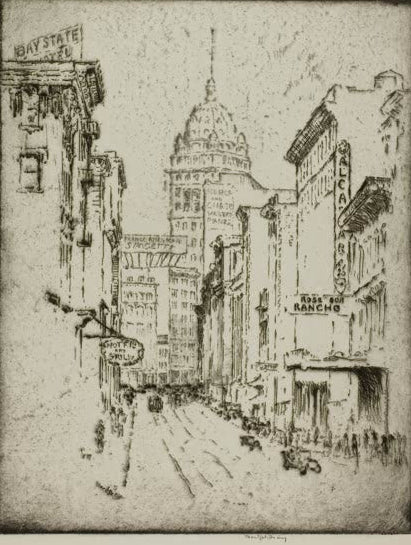 Call Building von Bror Julius Olsson Nordfeldt als Kunstdruck, handgefertigt in Deutschland, erhältlich als Poster oder Leinwand.
