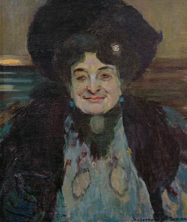 Chanteuse von Ida Gerhardi als hochwertiger Kunstdruck einer Sängerin in ausdrucksstarker Porträtdarstellung