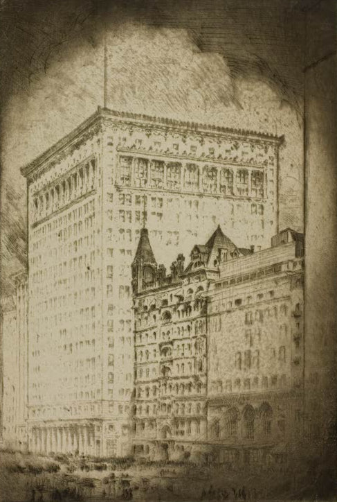 Chicago – 1880–1910 von Bror Julius Olsson Nordfeldt als Kunstdruck, handgefertigt in Deutschland, erhältlich als Poster oder Leinwand.