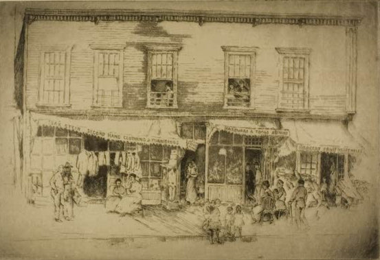 Chicago – Nr. 638 South Clark Street von Bror Julius Olsson Nordfeldt als Kunstdruck, handgefertigt in Deutschland, erhältlich als Poster oder Leinwand.